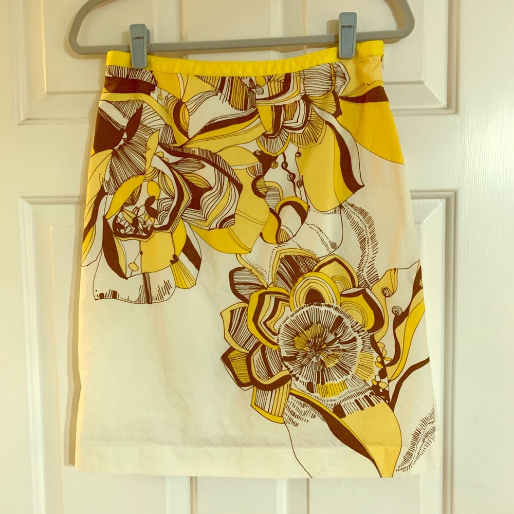 Vintage Ann Taylor Loft Y2K Floral Pencil Skirt 4